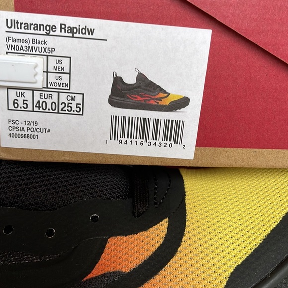 Vans Ultrarange Rapidw Flame Black sneakers WMNS - Picture 16 of 16